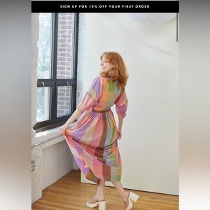 Malibu Merida Chex Rujuta Sheth dress NWT